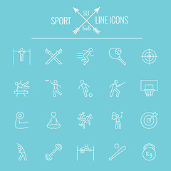 Image showing Sport icon set.