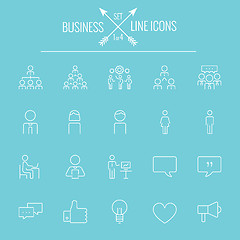 Image showing Business icon set.