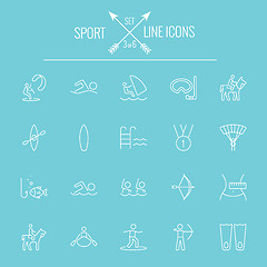 Image showing Sport icon set.