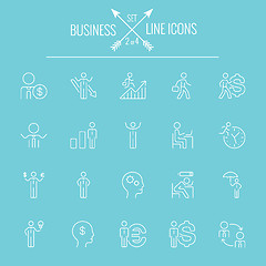 Image showing Business icon set.