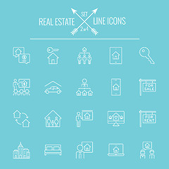 Image showing Real estate icon set.