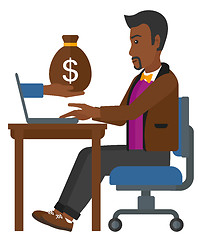 Image showing Businessman working in office.