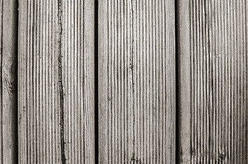 Image showing Old decking, close-up background  