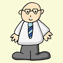 Image showing Cartoon Business man