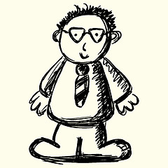 Image showing Cartoon Business man