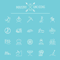 Image showing Industry icon set.