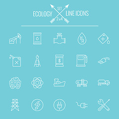 Image showing Ecology icon set.