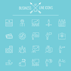 Image showing Business icon set.