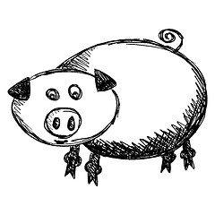 Image showing Pig illustration