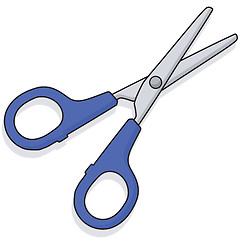 Image showing Blue scissors