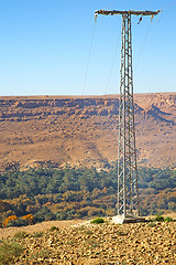 Image showing   utility pole in africa   pylon