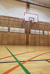 Image showing Retro indoor gymnasium