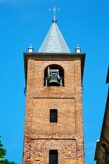 Image showing ancien  tower in italy europe old  stone and bell