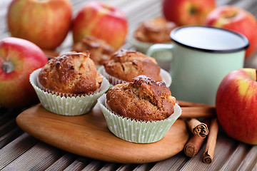 Image showing apple muffins