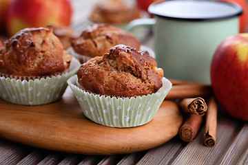 Image showing apple muffins