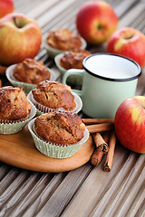 Image showing apple muffins