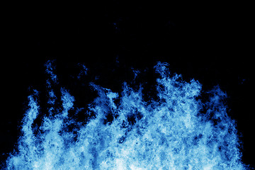 Image showing Detailed blue flames