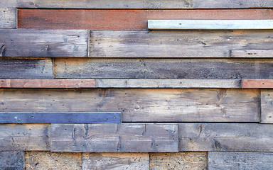 Image showing Modern rustic wall\r