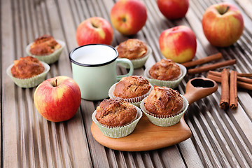 Image showing apple muffins