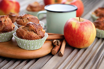 Image showing apple muffins