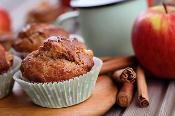 Image showing apple muffins