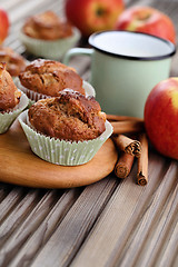 Image showing apple muffins