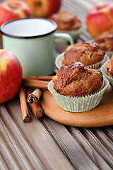 Image showing apple muffins