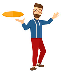 Image showing Man playing frisbee.