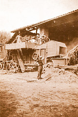 Image showing  Harvester picture vintage