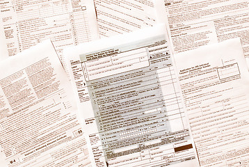 Image showing  Tax forms vintage