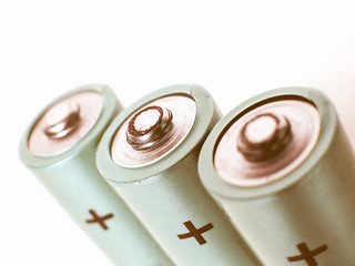 Image showing  Batteries cells vintage