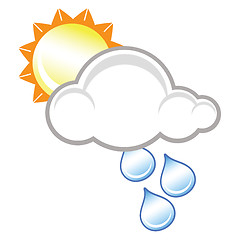 Image showing raincloud and sunshine