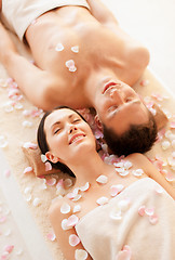 Image showing couple in spa