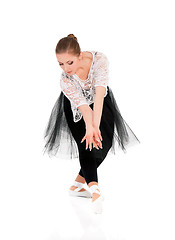 Image showing Young beautiful ballet dancer