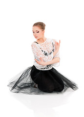 Image showing Young beautiful ballet dancer