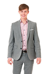 Image showing Successful young businessman in suit