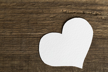 Image showing White paper heart   