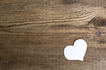 Image showing White paper heart   