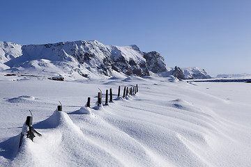 Image showing Winter landscape Vik, Iceland