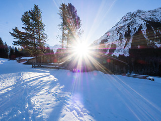 Image showing A trail in Klosters