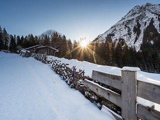 Image showing A trail in Klosters