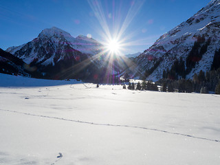 Image showing A trail in Klosters