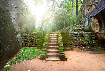 Image showing Staircase on Sigiriya