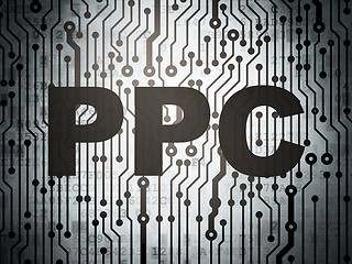 Image showing Marketing concept: circuit board with PPC