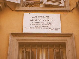 Image showing Alfredo Casella house vintage