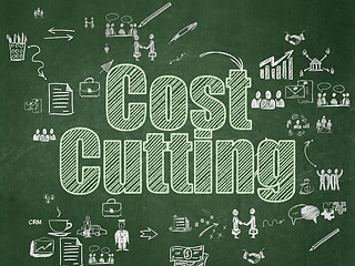 Image showing Finance concept: Cost Cutting on School Board background