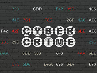 Image showing Protection concept: Cyber Crime on wall background