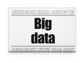 Image showing Data concept: newspaper headline Big Data