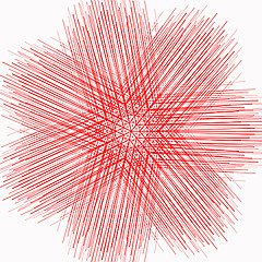 Image showing red pattern on white