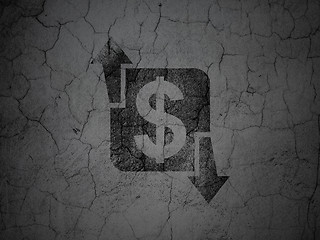 Image showing Business concept: Finance on grunge wall background